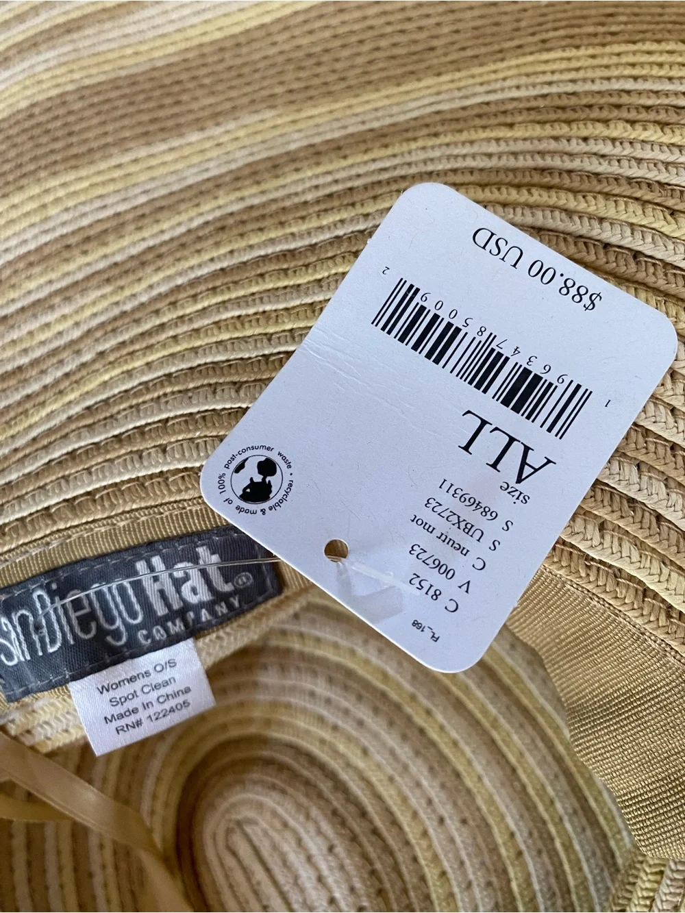 San Diego Hat Company oversized wide